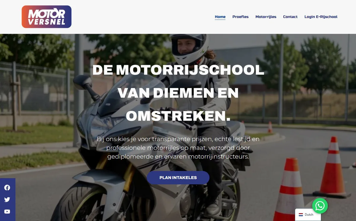 Website van Motorversnel